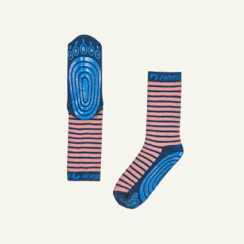 TAPSUT Socken mit Anitrutsch-Bärentatze rose/navy von Finkid
