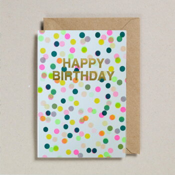 Riso Shapes - Alles Gute zum Geburtstag Konfetti Karte von Petra Boase