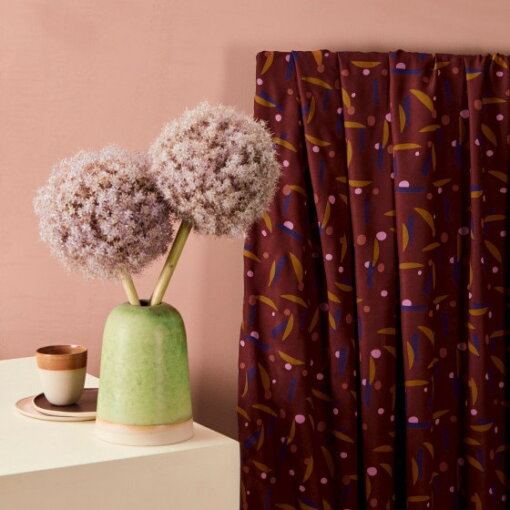 Viskosestoff JAVA RUST FABRIC - Produktbild 1