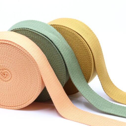 Gurtband 40mm "Baumwollmix Soft" - Senf 1m Länge von Snaply – Bild 2