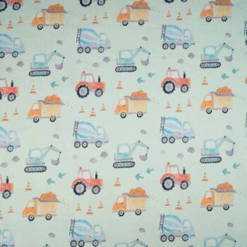 Bio Jerseystoff Mini Trucks - Produktbild 1
