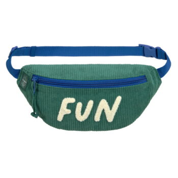 Bauchtasche Kinder Cord - Little Gang, Fun, Grün von Lässig