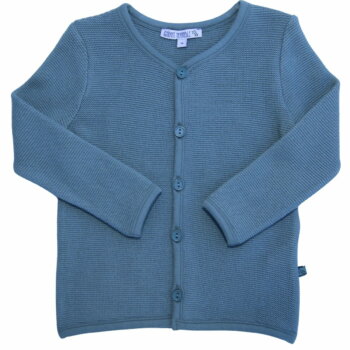 Bio Strickjacke in stahlblau von Enfant Terrible