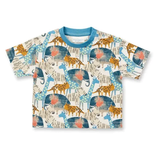 Baby T-Shirt Safari, Modell ANTON von Sense Organics