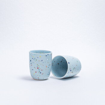 New Party Tasse, mittelgroß, 220 ml, Blau von egg back home