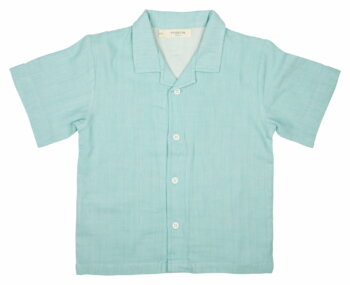 Einfaches Sommer Shirt (Musselin) - Türkis von Pigeon Organics