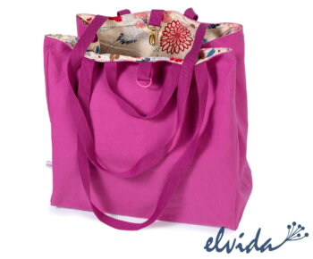 Individuelle einzigartige Wendetasche Kranich Tragetasche Umhängetasche Shopper - Produktbild 1