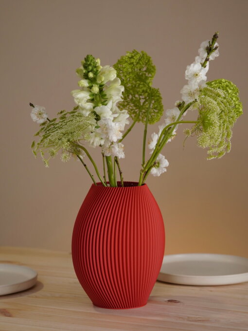 Riina Vase No.2 | Rot von Blomskol