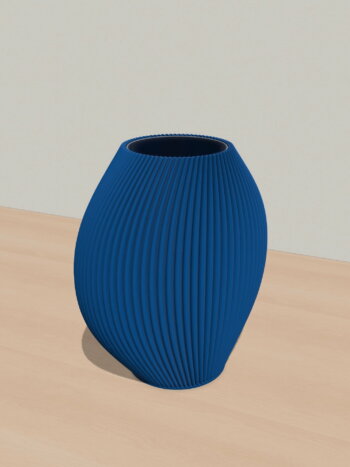 Riina Vase No.2 | Blau von Blomskol