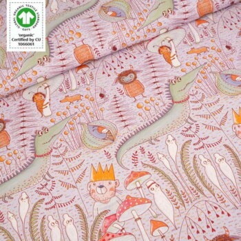 Bio Jerseystoff Susalabims Gruselwusel bunt - Produktbild 1