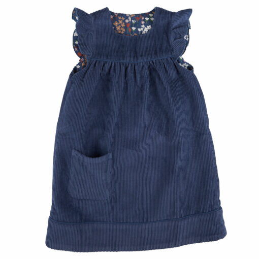 Winter-Wende-Kleid (wendbar) - Nachtblau