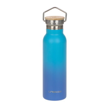 Edelstahl Kinder Trinkflasche 460 ml - Unique Gradient, Blau von Lässig