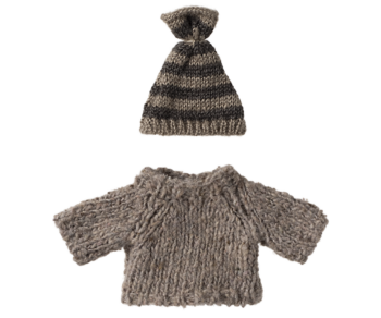 Strickpullover und Mütze, Großer Bruder Maus von Maileg
