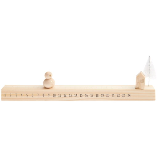 Schiebe-Adventskalender Schneemann Holz von Rico Design