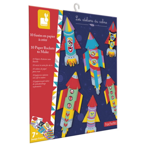 Bastelset 10 Papier-Raketen von Janod