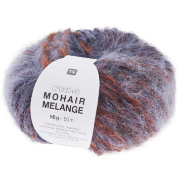 Wolle Creative Mohair Melange 50g 60m lila von Rico Design