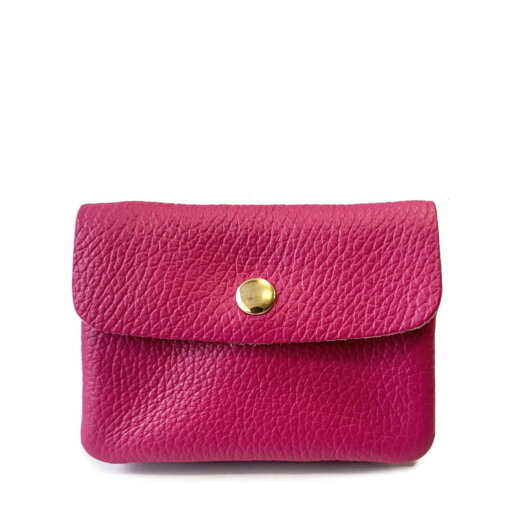 Kleine Lederwaren LUCE GRAINE fuchsia von Cherry Paris