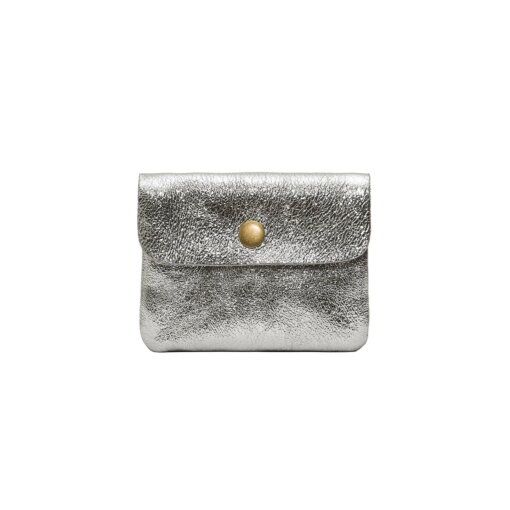 Kleine Lederwaren LUCE METAL silber von Cherry Paris